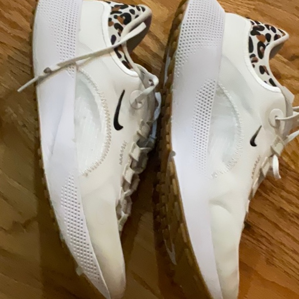 Nike White Sneakers with Leopard Accents - Picture 8 of 8